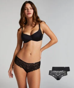 Hunkemöller Lot De 2 Slips Brésiliens Angie- Noir
