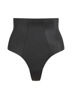 Hunkemöller String Taille Haute Avec Gaine Sculptante En Dentelle Scuba- Noir -Hunkemoller Boutique 161240 5
