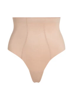 Hunkemöller String Taille Haute Avec Gaine Sculptante En Dentelle Scuba- Beige -Hunkemoller Boutique 161241 5