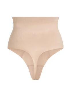 Hunkemöller String Taille Haute Avec Gaine Sculptante En Dentelle Scuba- Beige -Hunkemoller Boutique 161241 6