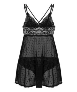 Hunkemöller Babydoll Beatriz- Noir 9 Hunkemöller Babydoll Beatriz- Noir -Hunkemoller Boutique 169282 6