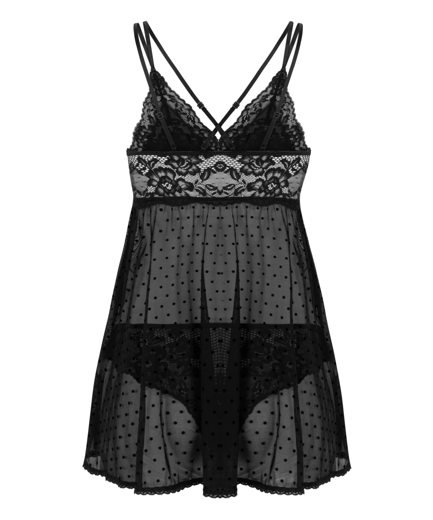 Hunkemöller Babydoll Beatriz- Noir 5 Hunkemöller Babydoll Beatriz- Noir – Image 5