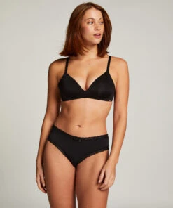 Hunkemöller Coton De Géorgie Brésilien- Noir
