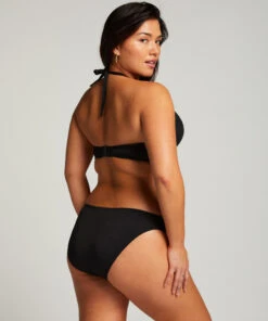 Hunkemöller Haut De Bikini à Armatures à Effet Push-up Préformé Scallop Taille A - E- Noir -Hunkemoller Boutique 191272 4