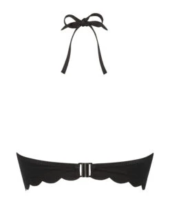Hunkemöller Haut De Bikini à Armatures à Effet Push-up Préformé Scallop Taille A - E- Noir -Hunkemoller Boutique 191272 6
