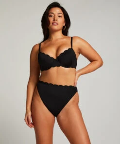 Hunkemöller Slip De Bikini Rio Scallop- Noir