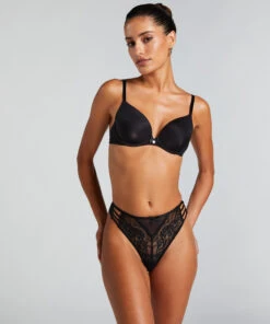 Hunkemöller Slip Brésilien Belle- Noir