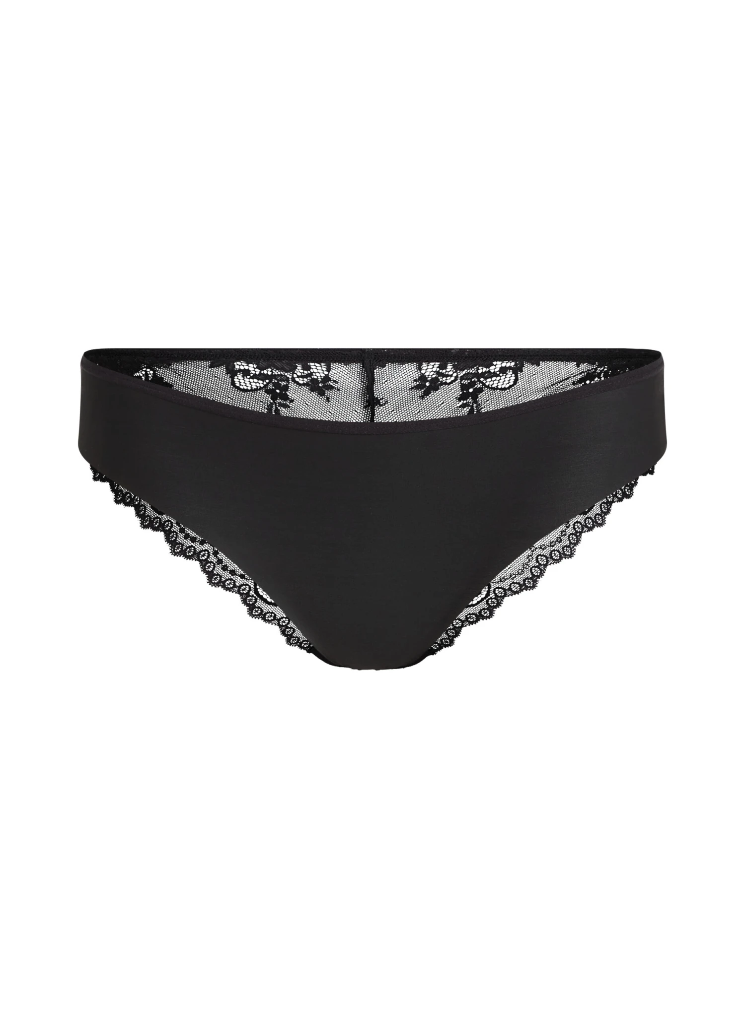 Hunkemöller Slip Brésilien IInvisible Lace Back- Noir 4 Hunkemöller Slip Brésilien IInvisible Lace Back- Noir – Image 4