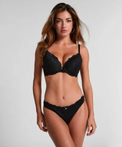 Hunkemöller String Marine- Noir