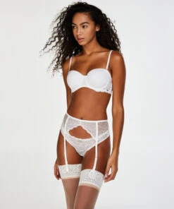 Hunkemöller Porte-jarretelles- Blanc