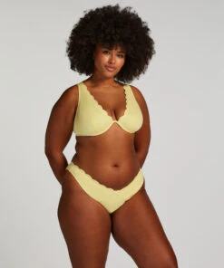 Hunkemöller Slip De Bikini Échancrés Scallop- Jaune -Hunkemoller Boutique 203030 12