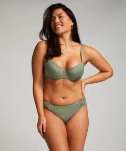Hunkemöller Slip De Bikini Rio Scallop- Vert