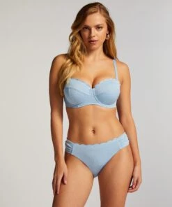 Hunkemöller Slip De Bikini Rio Scallop- Bleu