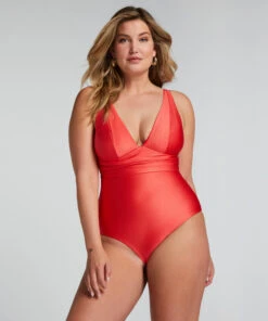 Hunkemöller Maillot De Bain Shaping Luxe- Rouge