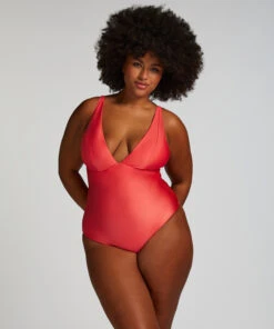 Hunkemöller Maillot De Bain Shaping Luxe- Rouge -Hunkemoller Boutique 204899 12