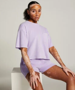 Hunkemöller Short Velours Pocket- Violet