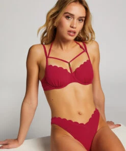 Hunkemöller Slip De Bikini Échancrés Scallop- Rose