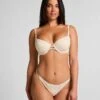 Hunkemöller Slip De Bikini Crochet- Blanc