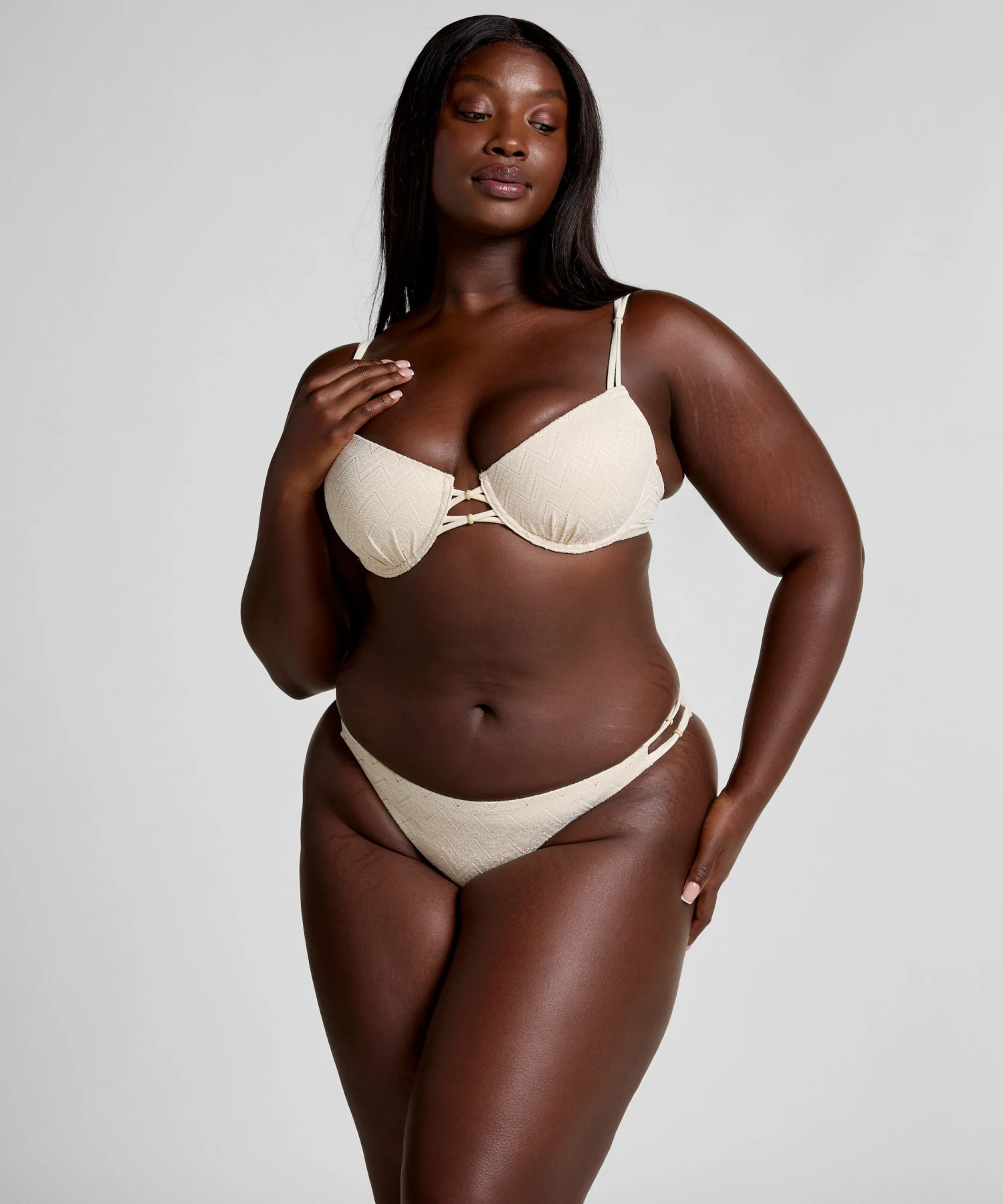 Hunkemöller Slip De Bikini Crochet- Blanc 4 Hunkemöller Slip De Bikini Crochet- Blanc – Image 4