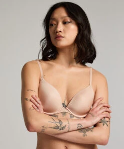 Hunkemöller Soutien-gorge à Armatures Préformé Transparent Back Multiway- Beige