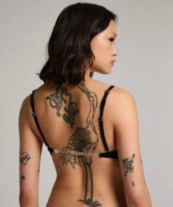 Hunkemöller Soutien-gorge à Armatures Préformé Transparent Back Multiway- Noir -Hunkemoller Boutique 206765 4