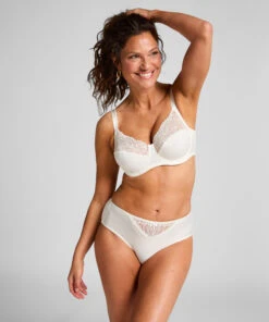Hunkemöller Slip Taille Haute Sophie- Blanc