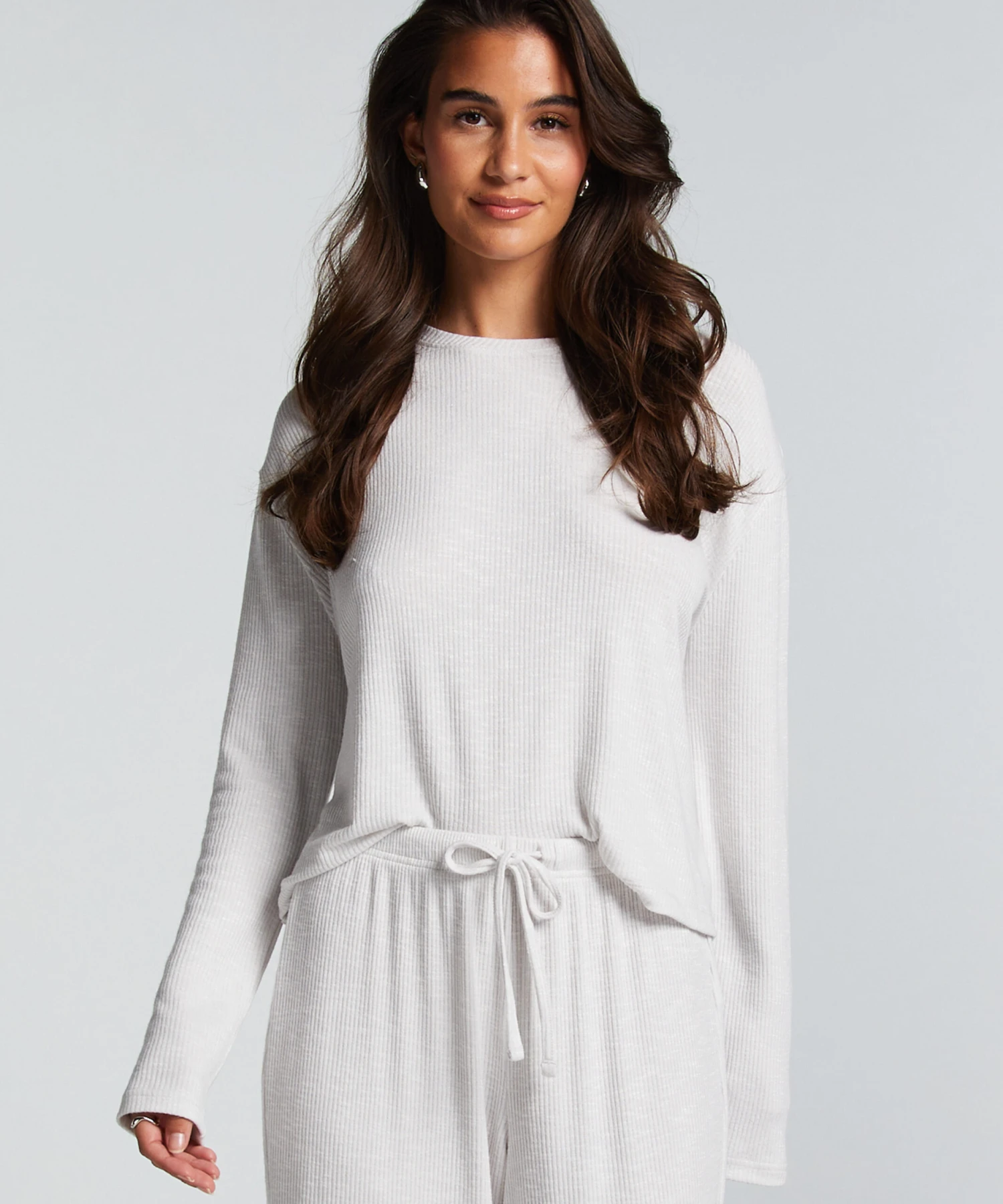 Hunkemöller Haut De Pyjama à Manches Longues- Beige 1 Hunkemöller Haut De Pyjama à Manches Longues- Beige