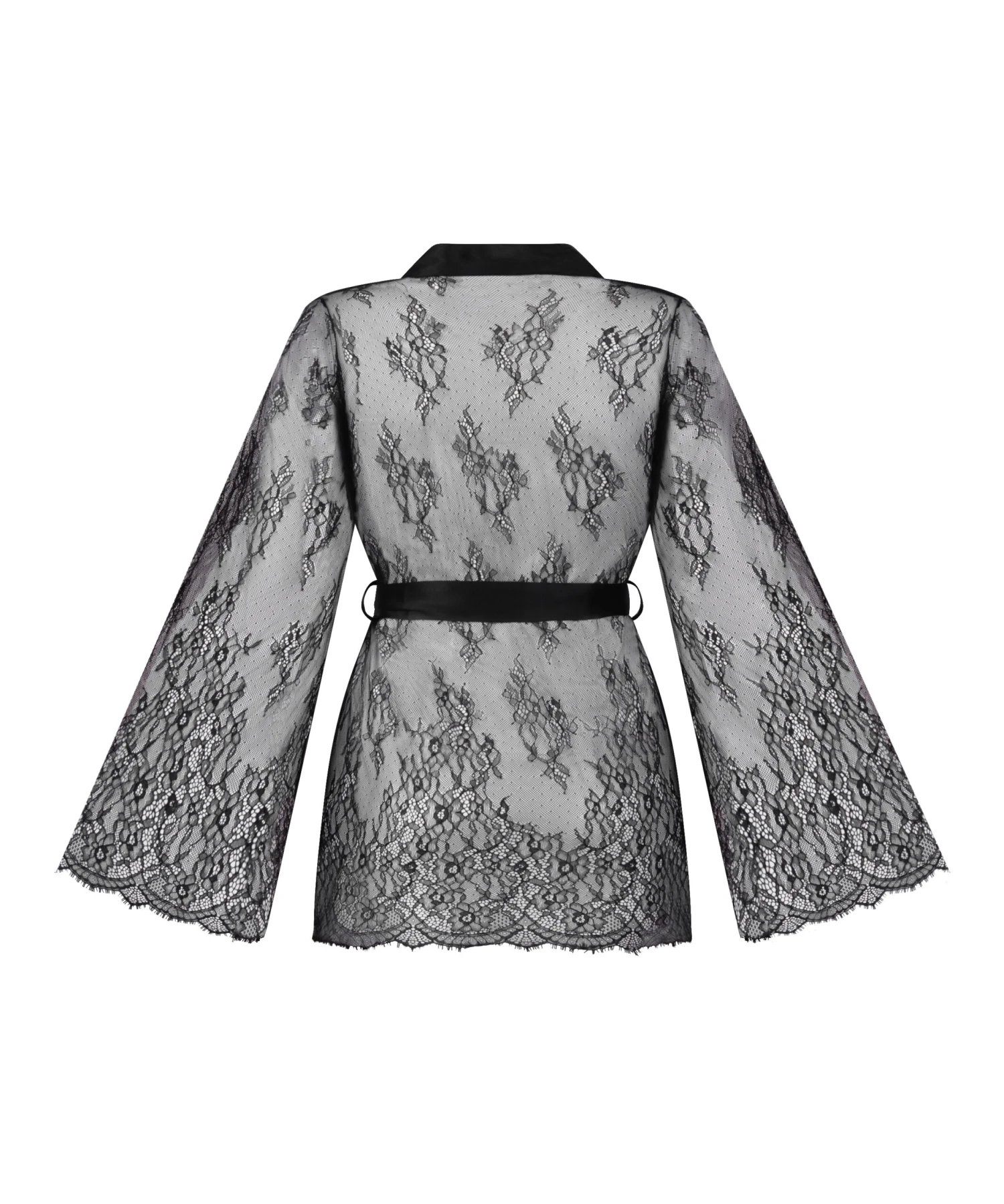 Hunkemöller Kimono Tout En Dentelle- Noir 6 Hunkemöller Kimono Tout En Dentelle- Noir – Image 6