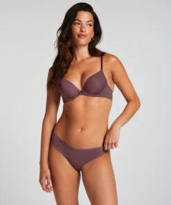 Hunkemöller Slip Brésilien IInvisible Lace Back- Violet