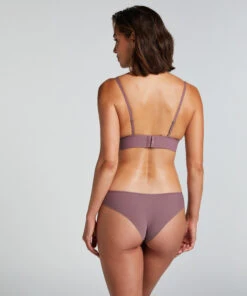Hunkemöller Slip Brésilien Invisible Stripe Mesh- Violet -Hunkemoller Boutique 300306 4