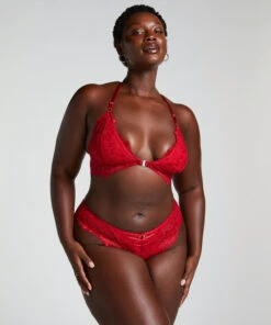 Hunkemöller Slip Brésilien Charlotta- Rouge -Hunkemoller Boutique 300355 12