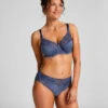 Hunkemöller Slip Taille Haute Sophie- Bleu