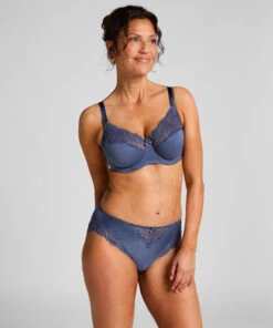 Hunkemöller Slip Taille Haute Sophie- Bleu