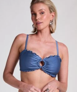 Hunkemöller Haut De Bikini Sardinia - Bleu