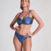 Hunkemöller Slip De Bikini Rio Sardinia- Bleu