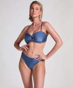 Hunkemöller Slip De Bikini Rio Sardinia- Bleu