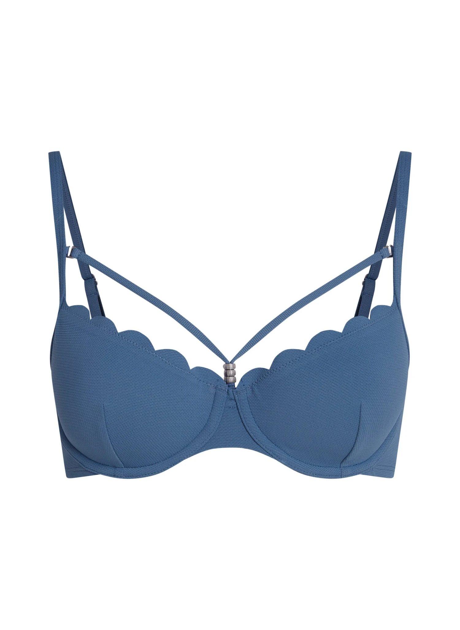 Hunkemöller Haut De Bikini Préformé à Armatures Scallop- Bleu 7 Hunkemöller Haut De Bikini Préformé à Armatures Scallop- Bleu – Image 7
