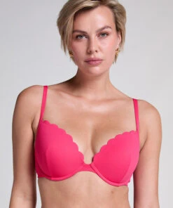 Hunkemöller Haut De Bikini Préformé à Armatures Scallop- Rose