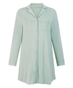 Hunkemöller Robe-chemise à Manches Longues En Jersey Essential- Vert 8 Hunkemöller Robe-chemise à Manches Longues En Jersey Essential- Vert -Hunkemoller Boutique 301472 5