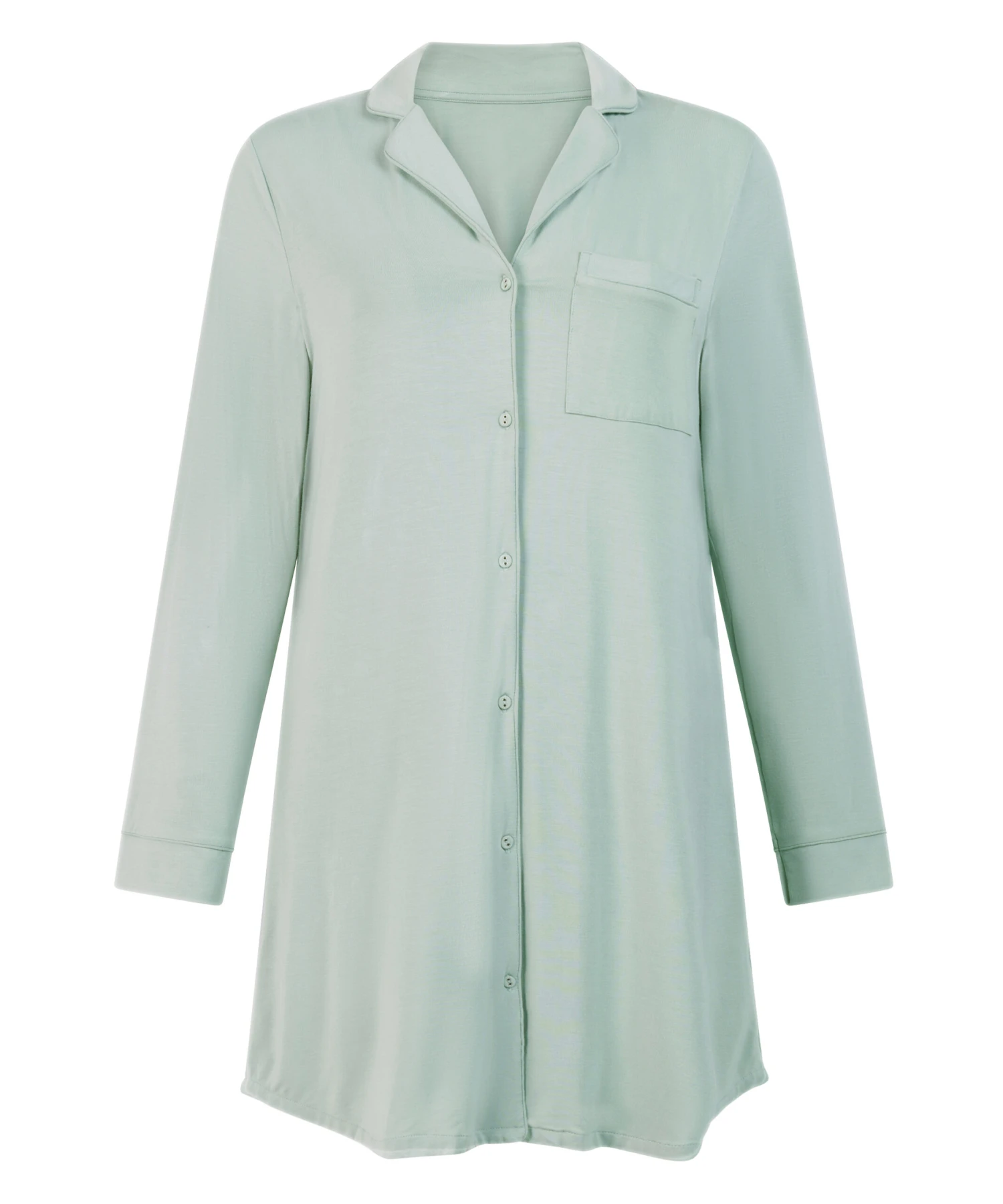 Hunkemöller Robe-chemise à Manches Longues En Jersey Essential- Vert 4 Hunkemöller Robe-chemise à Manches Longues En Jersey Essential- Vert – Image 4
