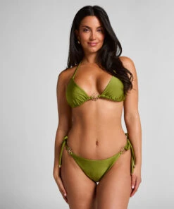 Hunkemöller Slip De Bikini Échancrés Yucatan- Vert