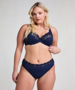 Hunkemöller Slip Taille Haute Diva- Bleu -Hunkemoller Boutique 301573 12