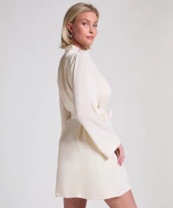 Hunkemöller Kimono Satin- Blanc -Hunkemoller Boutique 301685 4