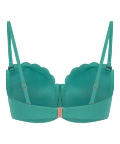 Hunkemöller Haut De Bikini Sans Bretelles Préformé à Armatures Scallop Taille E +- Vert -Hunkemoller Boutique 301884 6