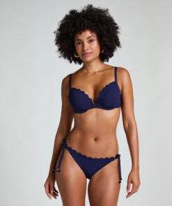 Hunkemöller Bas De Bikini Scallop- Bleu