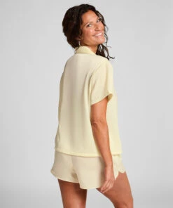 Hunkemöller Short En Satin Minimal- Jaune -Hunkemoller Boutique 302076 4