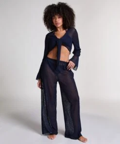 Hunkemöller Pantalon De Plage En Maille- Bleu