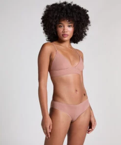 Hunkemöller Slip Brésilien Invisible- Marron