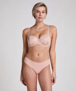 Hunkemöller Slip Brésilien En Coton Kira- Beige