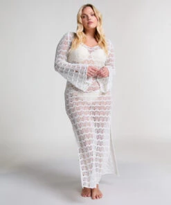 Hunkemöller Robe Maxi En Crochet- Blanc -Hunkemoller Boutique 302222 12